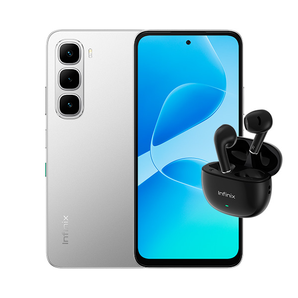 Смартфон Infinix HOT 60i 4GB/128GB серебряный