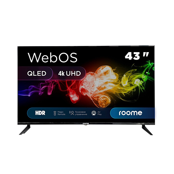 Телевизор Roome 43" 43VU424QW чёрный